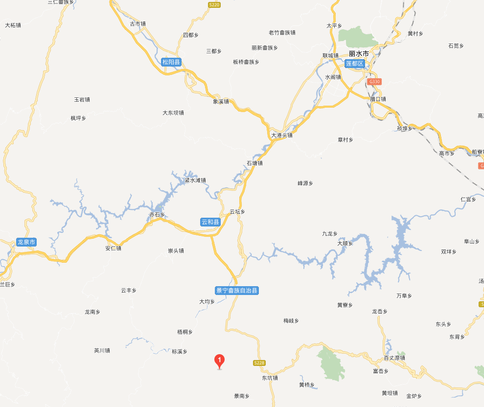 云中大漈景区区位图 云中大漈景区区位图