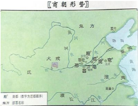 商朝地图 商朝地图