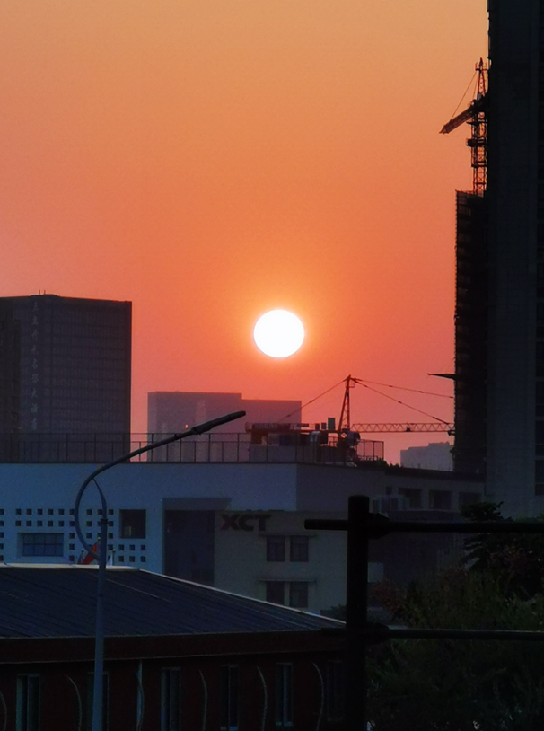 杭州下城的夕阳
